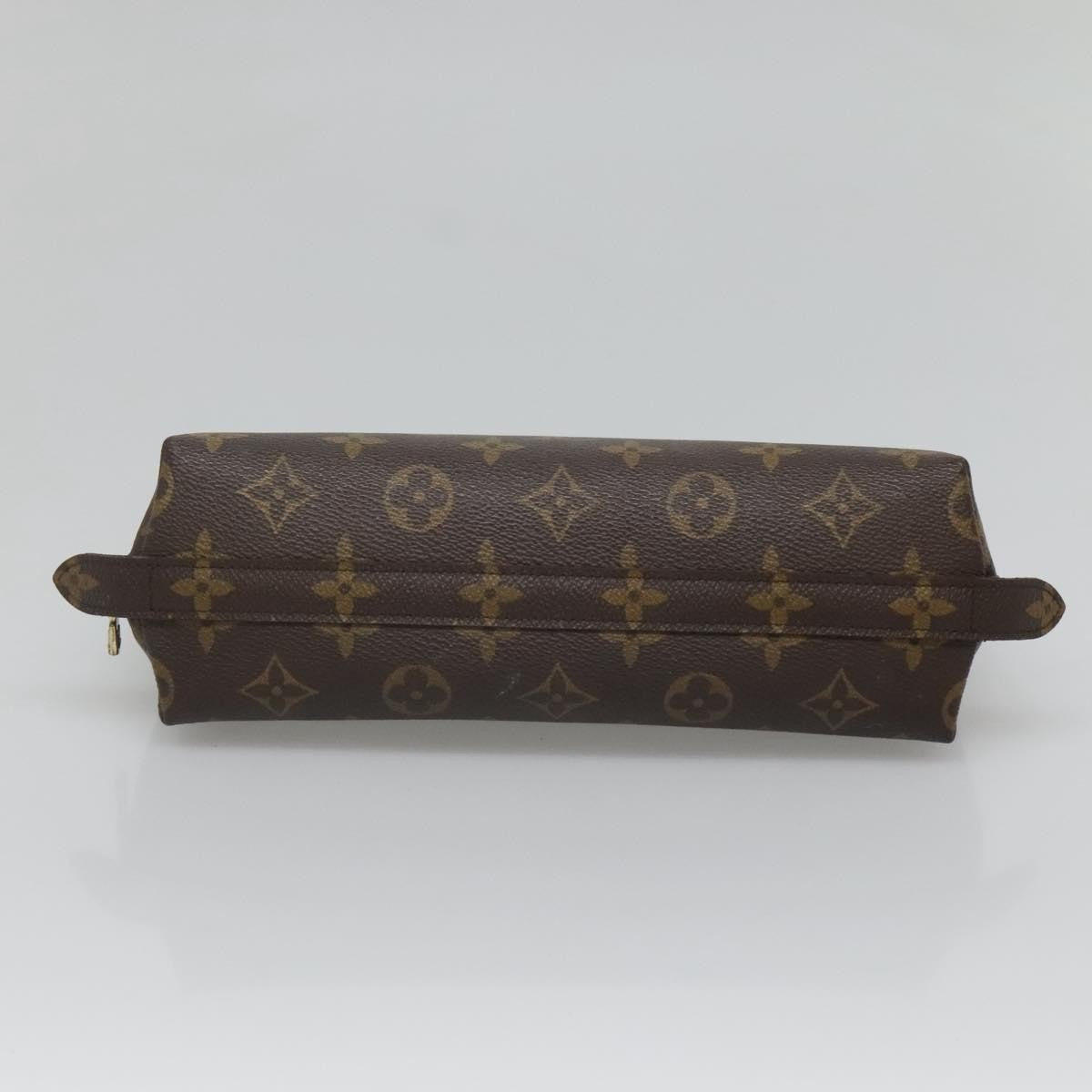 Louis Vuitton Trousse demi ronde Canvas, BROWN, CANVAS, Toiletry Case