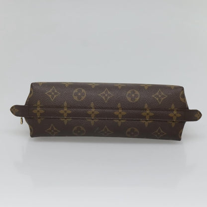 Louis Vuitton Trousse demi ronde Canvas, BROWN, CANVAS, Toiletry Case