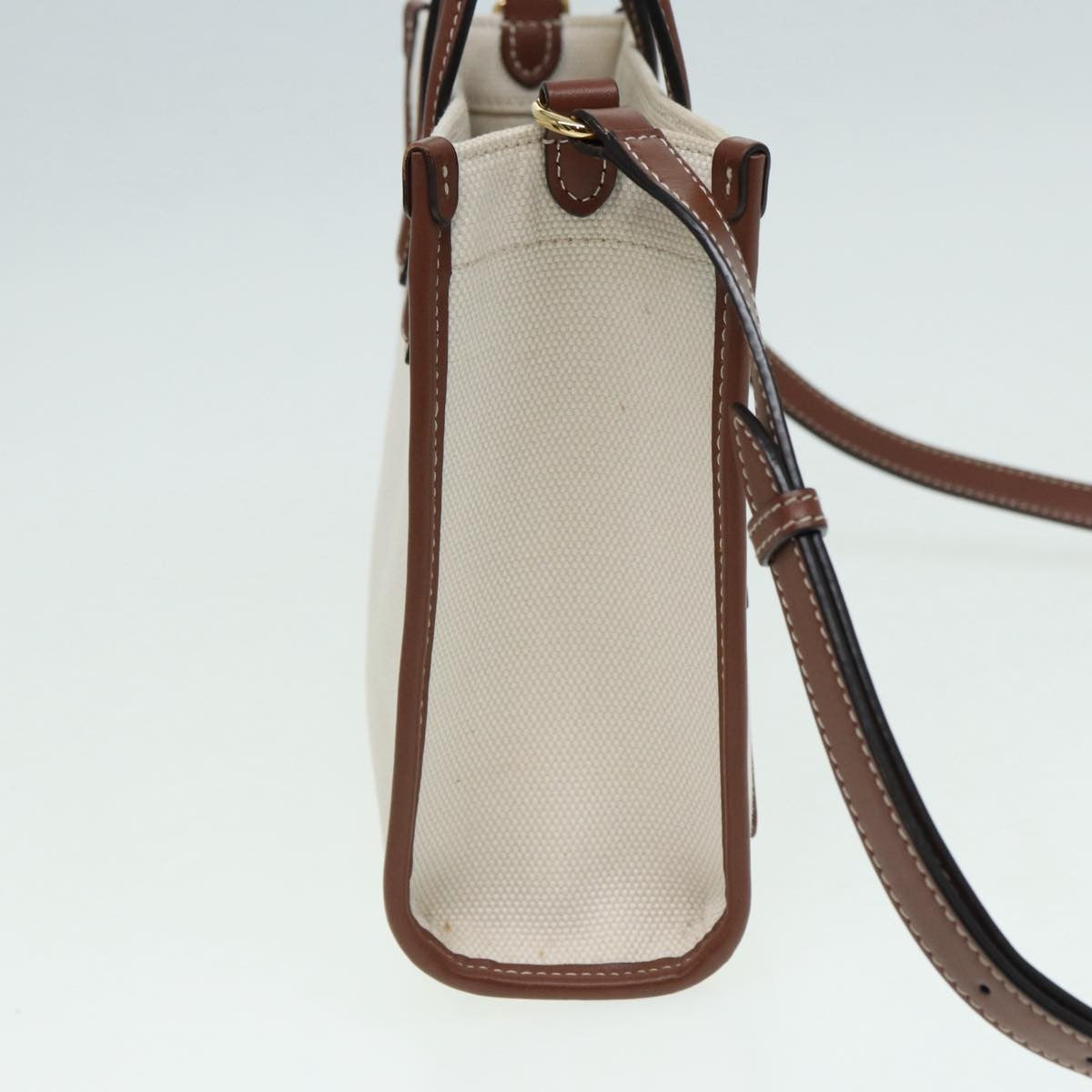 Burberry Logo Zip Wristlet Pouch Nylon, BROWN, CANVAS, Clutche & pouche