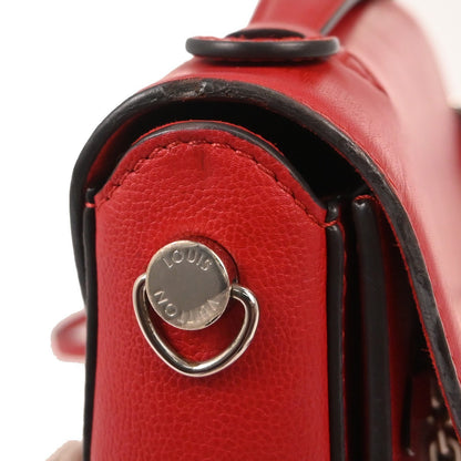 Louis Vuitton Very Messenger Monogram Leather, RED, LEATHER, Shoulder bag