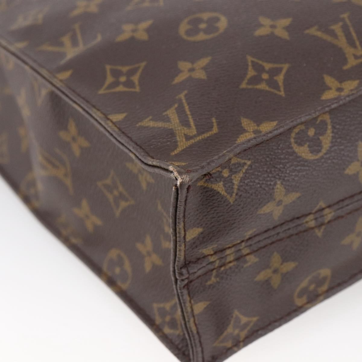 Louis Vuitton Vintage Sac Plat Bag Monogram Canvas, BROWN, CANVAS, Tote bag