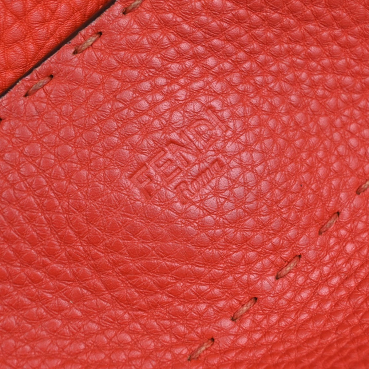 Fendi Selleria Anna Bucket Bag Leather, Red, Leather, Tote Bag