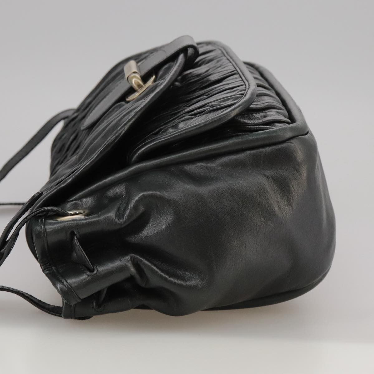 Bally Vintage Shoulder Bag Leather, BLACK, LEATHER, Shoulder bag