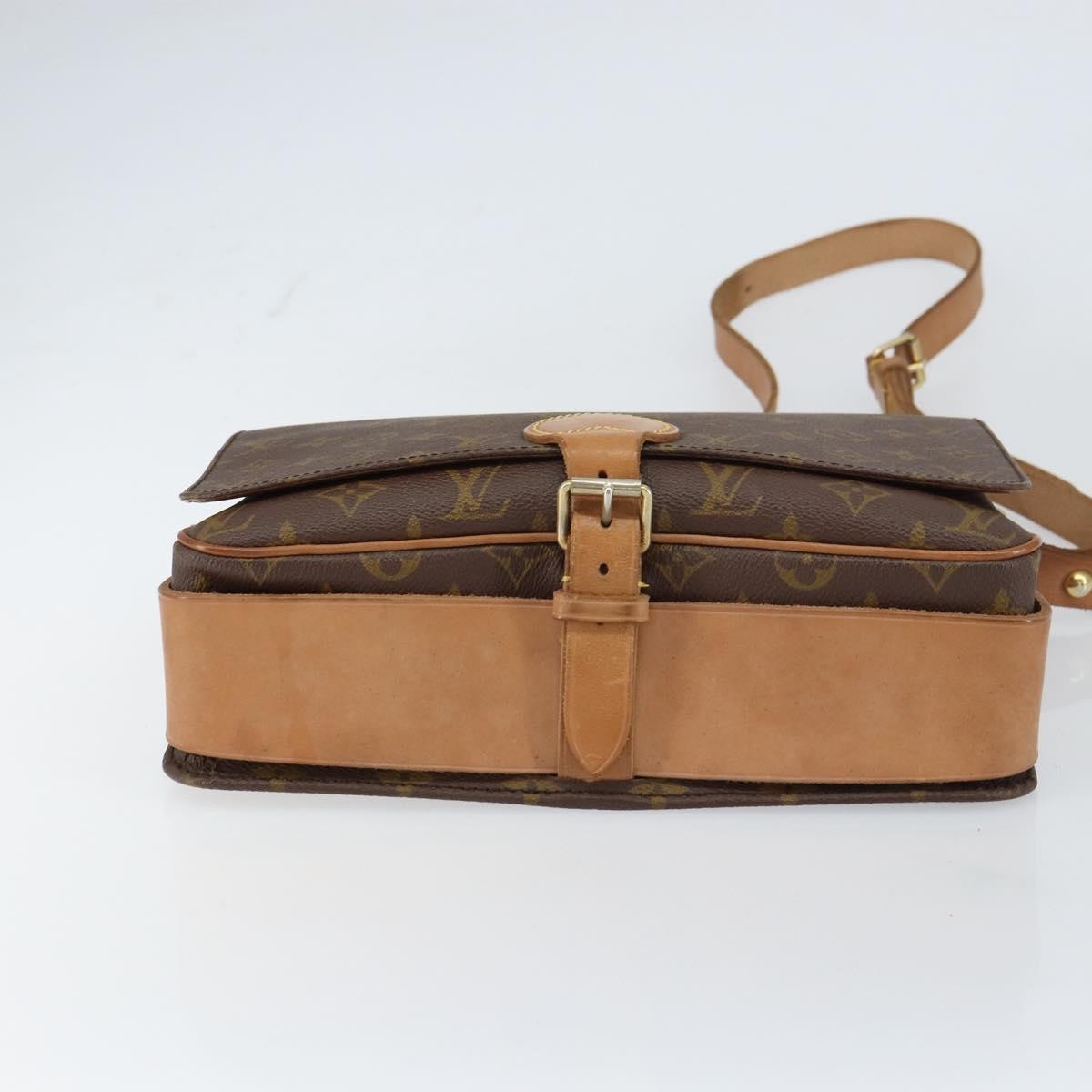 Louis Vuitton Cartouchiere Handbag Monogram Canvas, BROWN, CANVAS, Shoulder bag