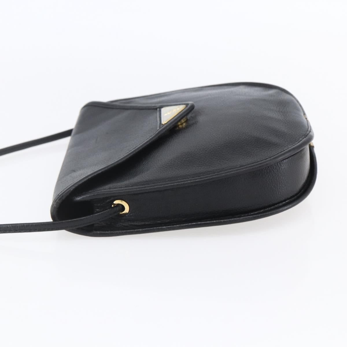 Saint Laurent Vintage Shoulder Bag Leather, BLACK, LEATHER, Shoulder bag