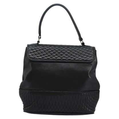 Bally Vintage Handbag Quilted Leather, Black, Leather, Handbag