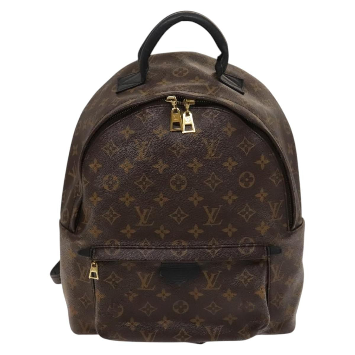 Louis Vuitton Palm Springs Backpack Monogram Canvas, BROWN, CANVAS, Backpack