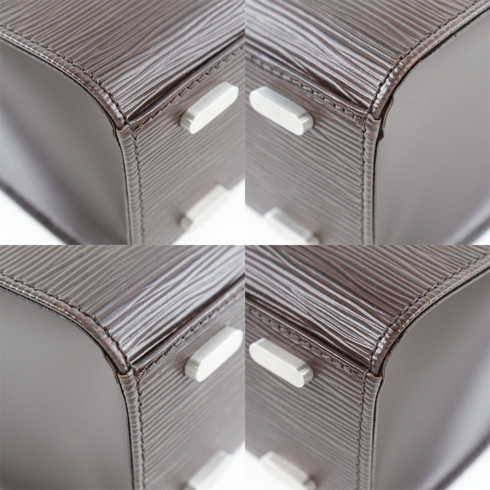 Louis Vuitton Figari Handbag Epi Leather, BROWN, LEATHER, Handbag