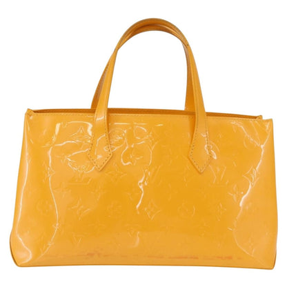 Louis Vuitton Wilshire Handbag Monogram Vernis, YELLOW, PATENT_LEATHER, Handbag