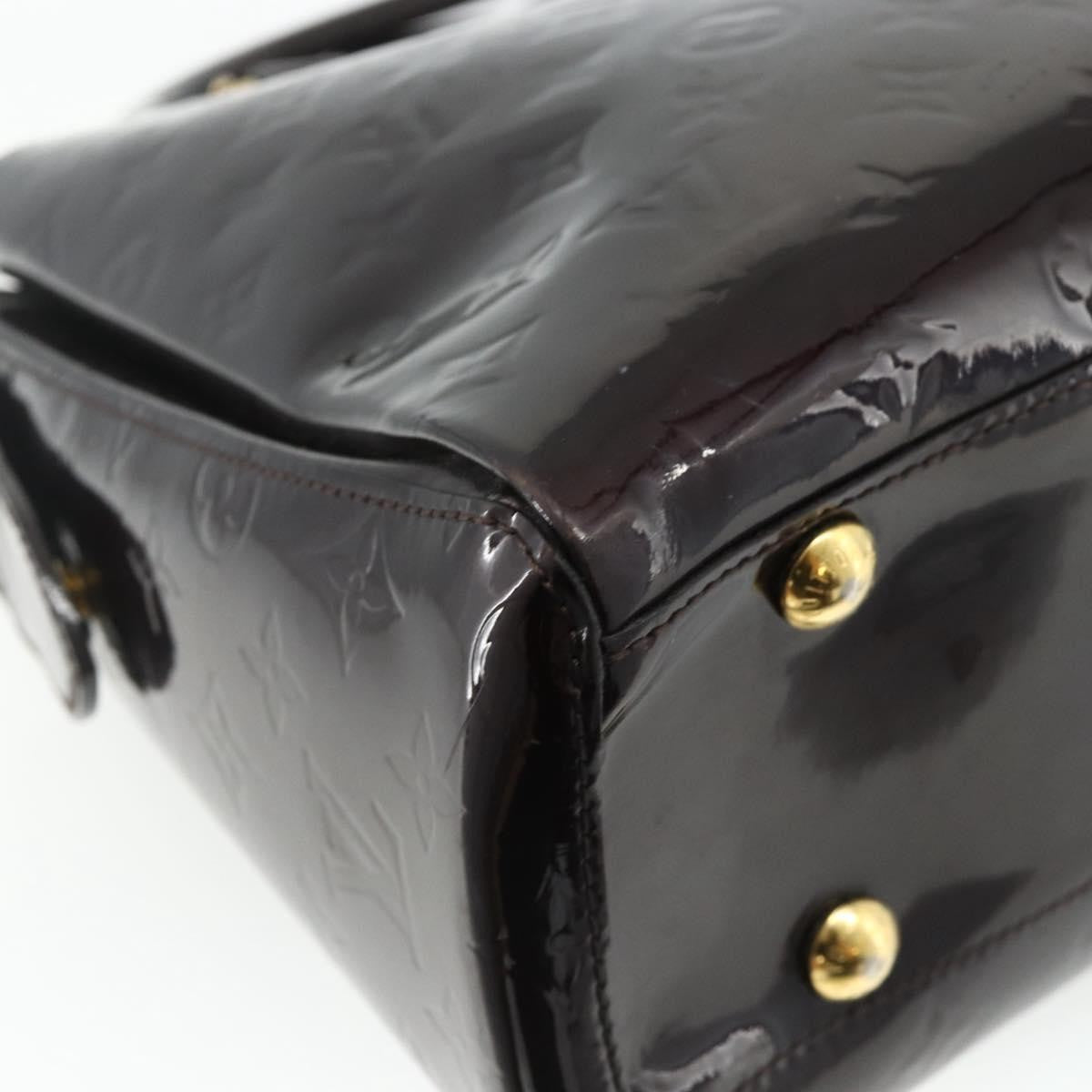 Louis Vuitton Melrose Avenue Handbag Monogram Vernis, Burgundy, Patent Leather, Handbag