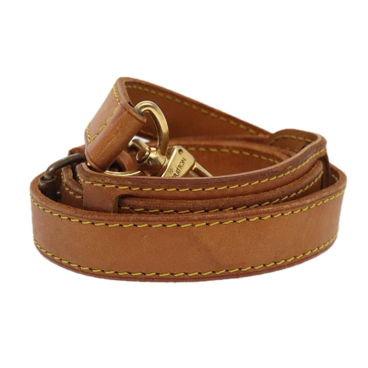 Louis Vuitton Adjustable Shoulder Strap Vachetta Leather, BEIGE, LEATHER, Straps