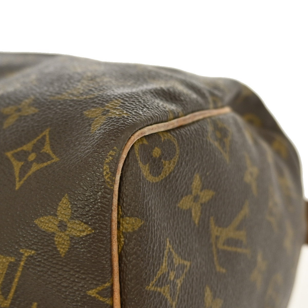 Louis Vuitton Speedy Handbag Monogram Canvas, BROWN, MONOGRAM CANVAS,LEATHER, Handbag