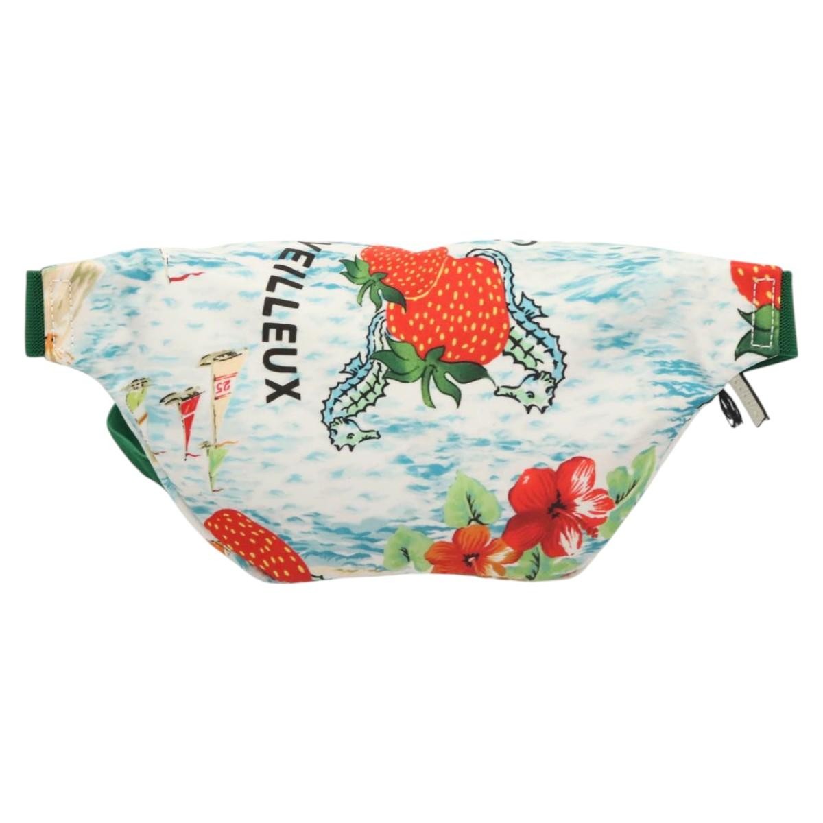 Gucci Merveilleux Belt Bag Printed Nylon, White, Nylon, Belt