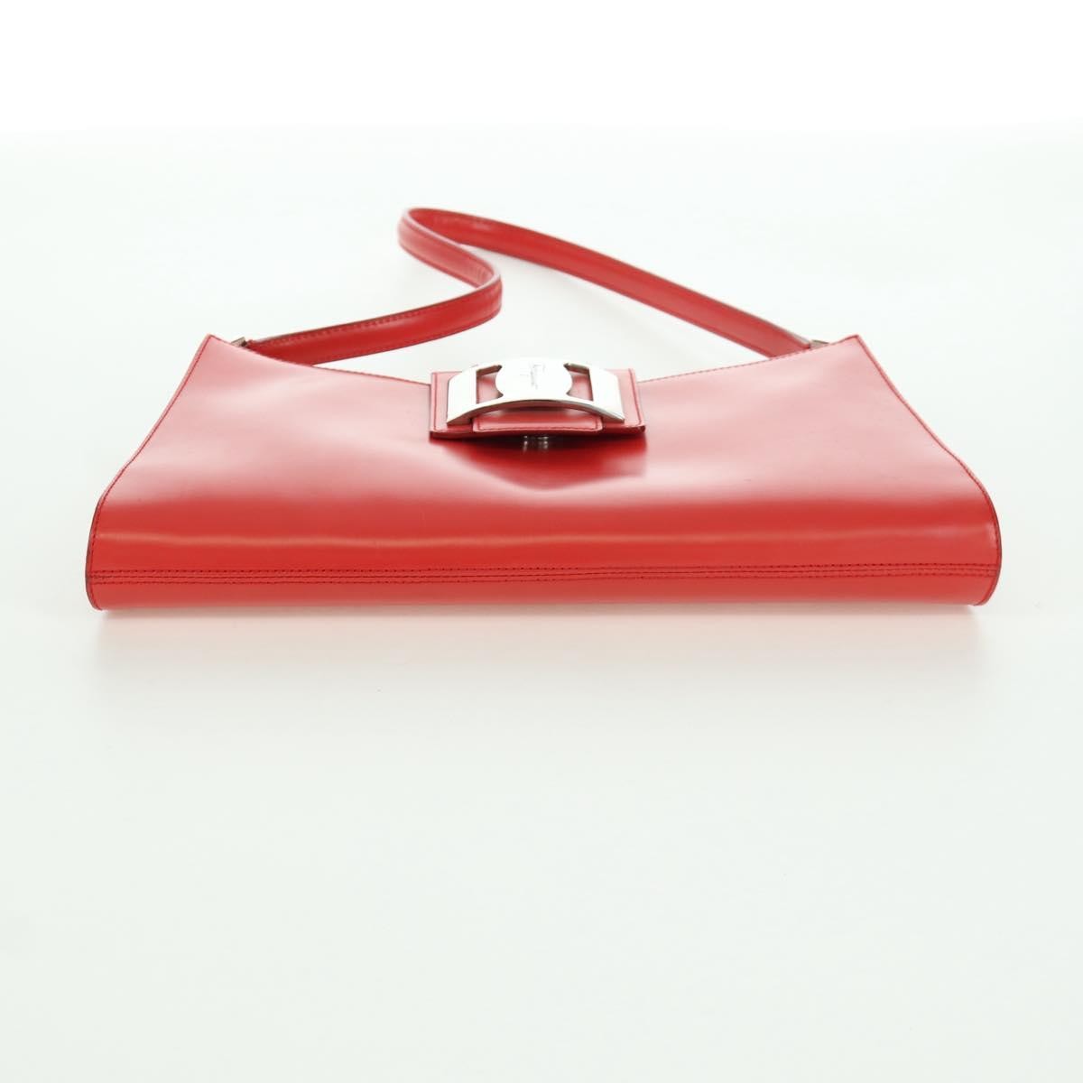 Salvatore Ferragamo Vintage Shoulder Bag Leather, Red, Leather, Shoulder Bag