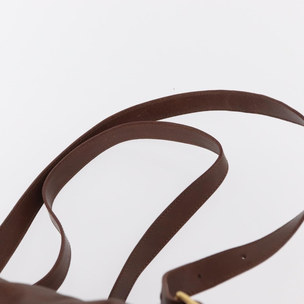 Gucci Vintage Bamboo Backpack Leather, BROWN, LEATHER, Backpack