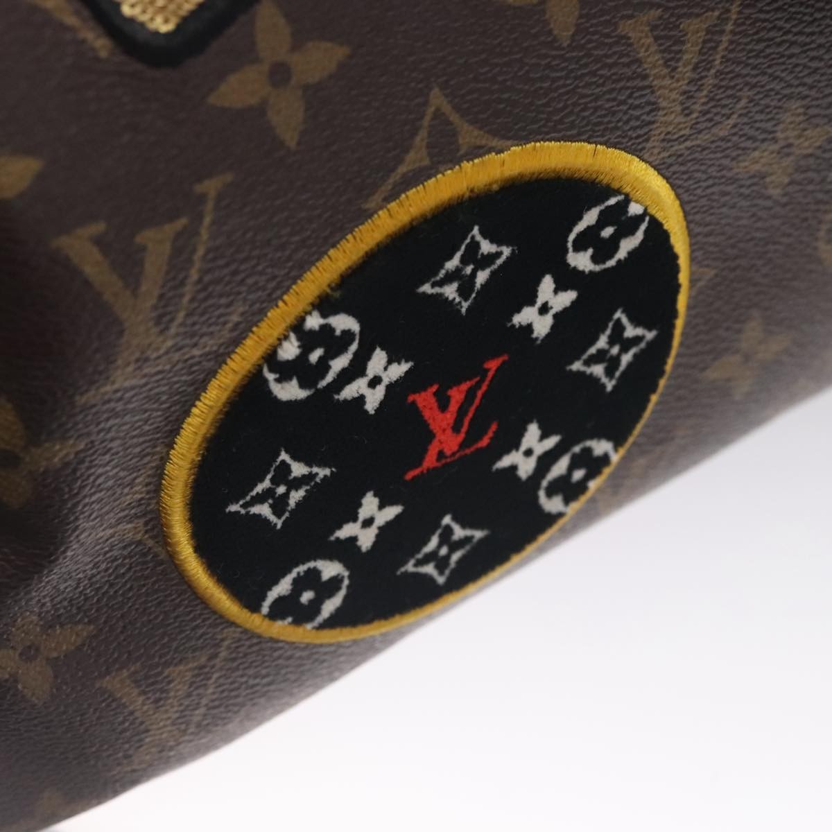 Louis Vuitton Speedy Bandouliere Bag Limited Edition Patches Monogram Canvas, BROWN, CANVAS, Handbag