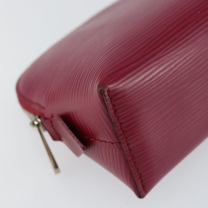 Louis Vuitton Cosmetic Pouch Epi Leather, PINK, LEATHER, Clutche & pouche