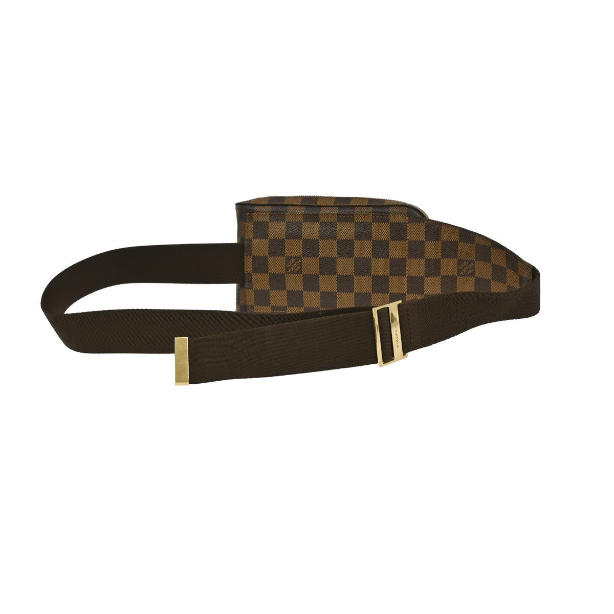 Louis Vuitton Geronimos Waist Bag Damier, BROWN, CANVAS, Clutche & pouche