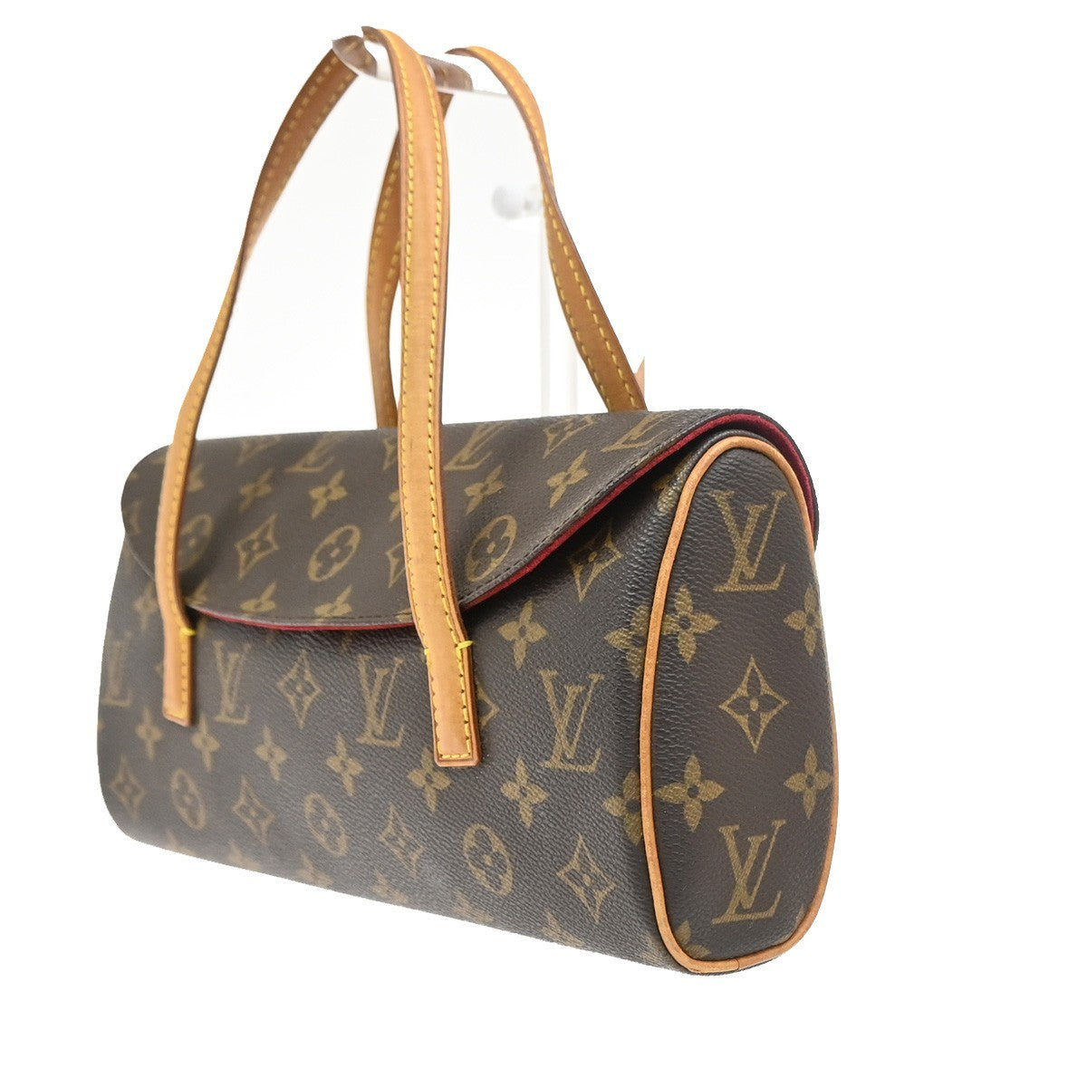 Louis Vuitton Sonatine Handbag Monogram Canvas, Brown, Canvas, Handbag