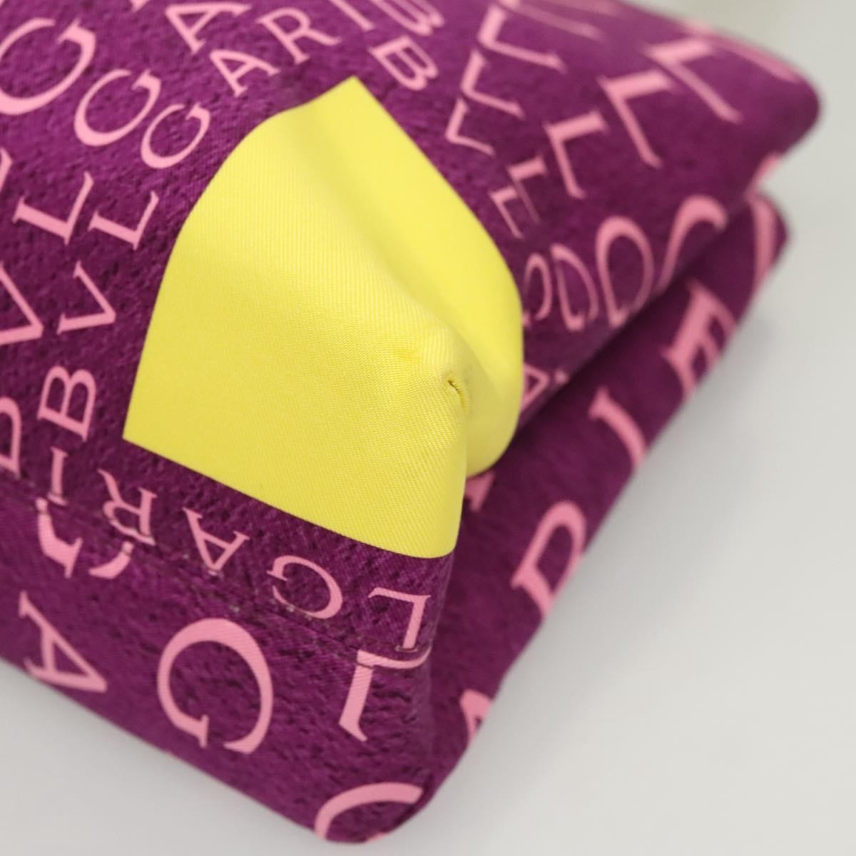 Bvlgari B.Zero1 Logomania Bag Canvas with Leather, PURPLE, NYLON, Shoulder bag