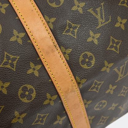 Louis Vuitton Keepall Bandouliere Bag Monogram Canvas, BROWN, CANVAS, Travel bag