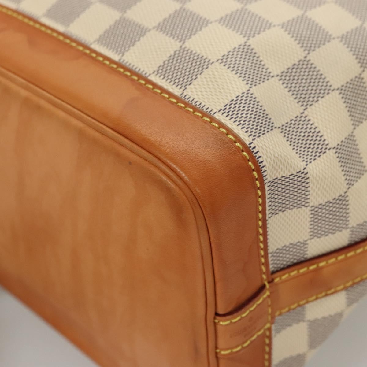 Louis Vuitton Noe Handbag Damier, WHITE, CANVAS, Handbag