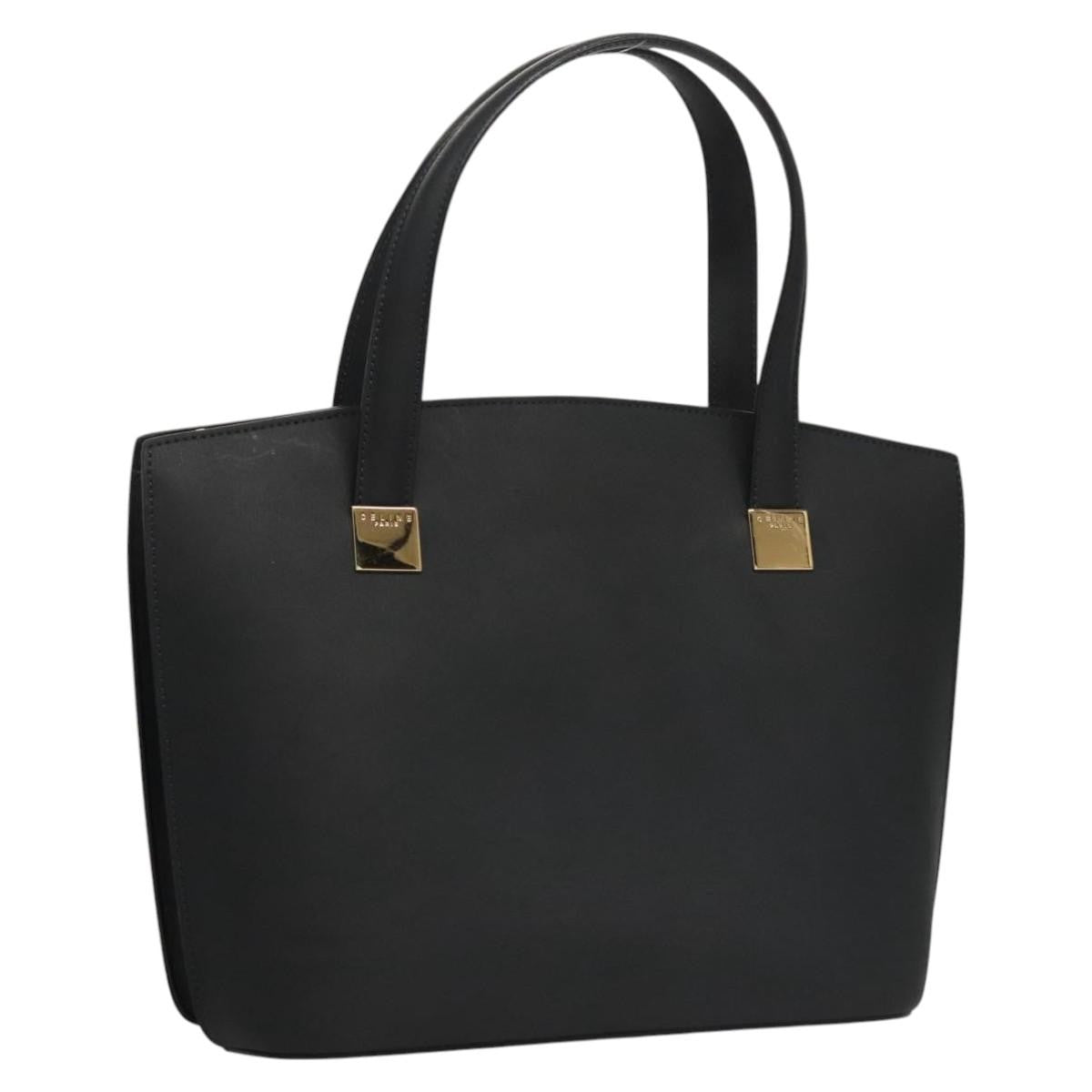 Celine Handbag Leather, NAVY, LEATHER, Handbag