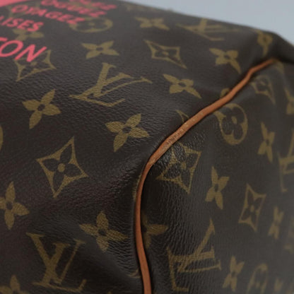 Louis Vuitton Speedy Handbag Limited Edition V Monogram Canvas, BROWN, CANVAS, Handbag