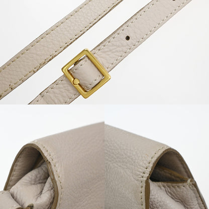 Chloe Marcie Crossbody Bag Leather, BEIGE, LEATHER, Shoulder bag