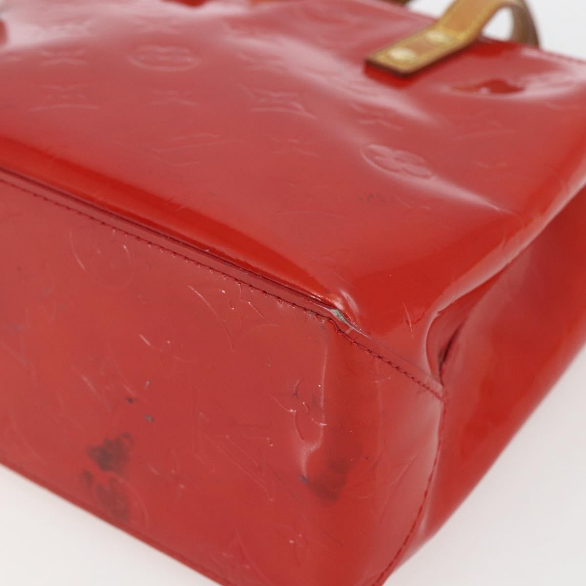 Louis Vuitton Reade Handbag Monogram Vernis, Red, Patent Leather, Handbag