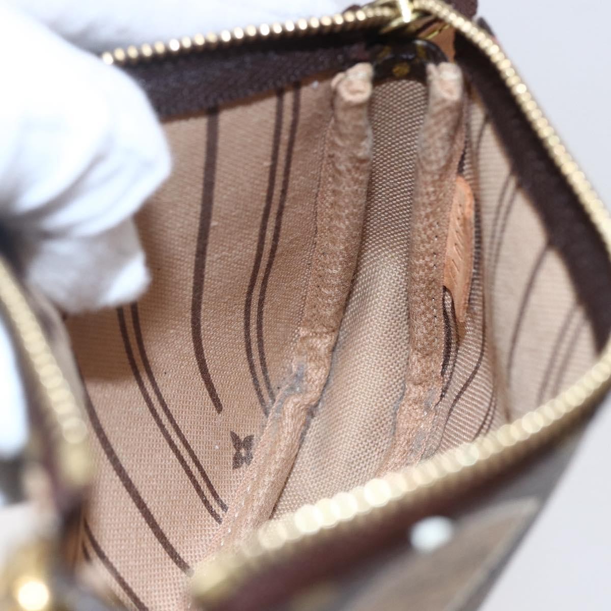 Louis Vuitton Mini pochette accessoire Limited edition Monogram canvas, BROWN, CANVAS, Accessory