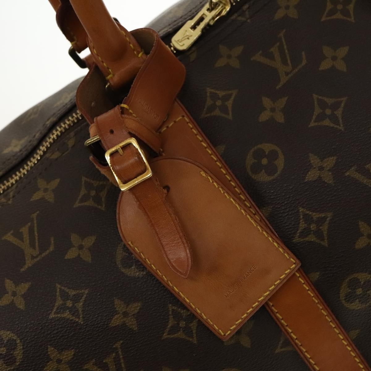Louis Vuitton Keepall Bag Monogram Canvas, BROWN, CANVAS, Travel bag