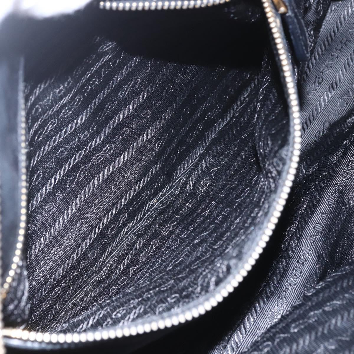 Prada Gaufre Convertible Satchel Nappa Leather, BLACK, LEATHER, Handbag