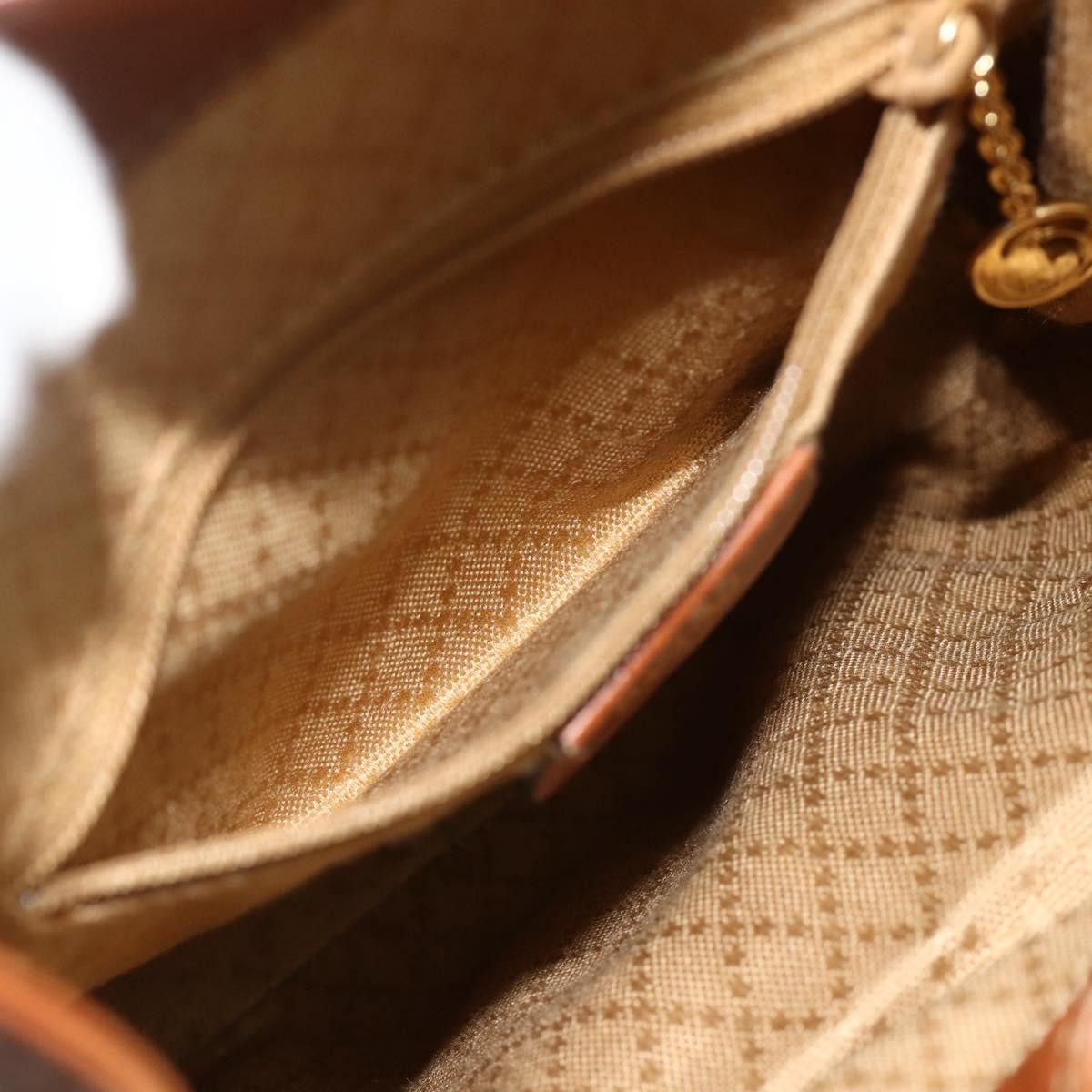 Gucci Vintage Bamboo Backpack Leather, Brown, Leather, Backpack
