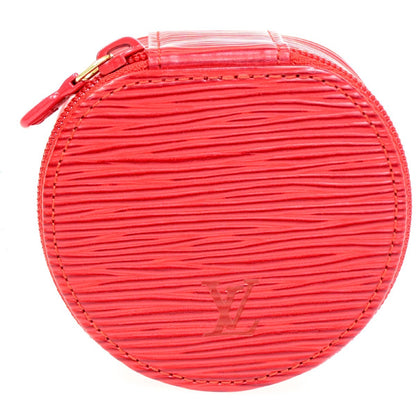 Louis Vuitton Ecrin Bijoux Jewelry Case Epi Leather, RED, LEATHER, Clutche & pouche