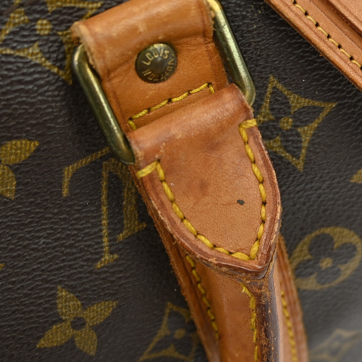 Louis Vuitton Keepall Bag Monogram Canvas, BROWN, CANVAS, Travel bag