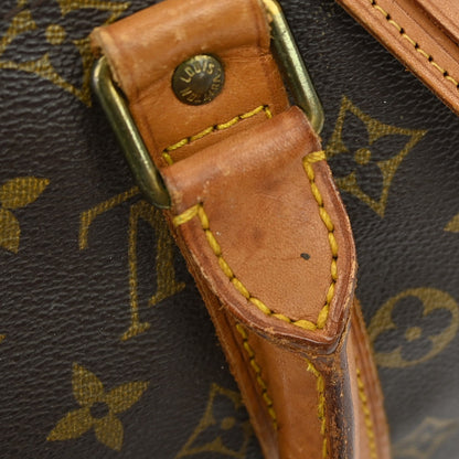 Louis Vuitton Keepall Bag Monogram Canvas, BROWN, CANVAS, Travel bag