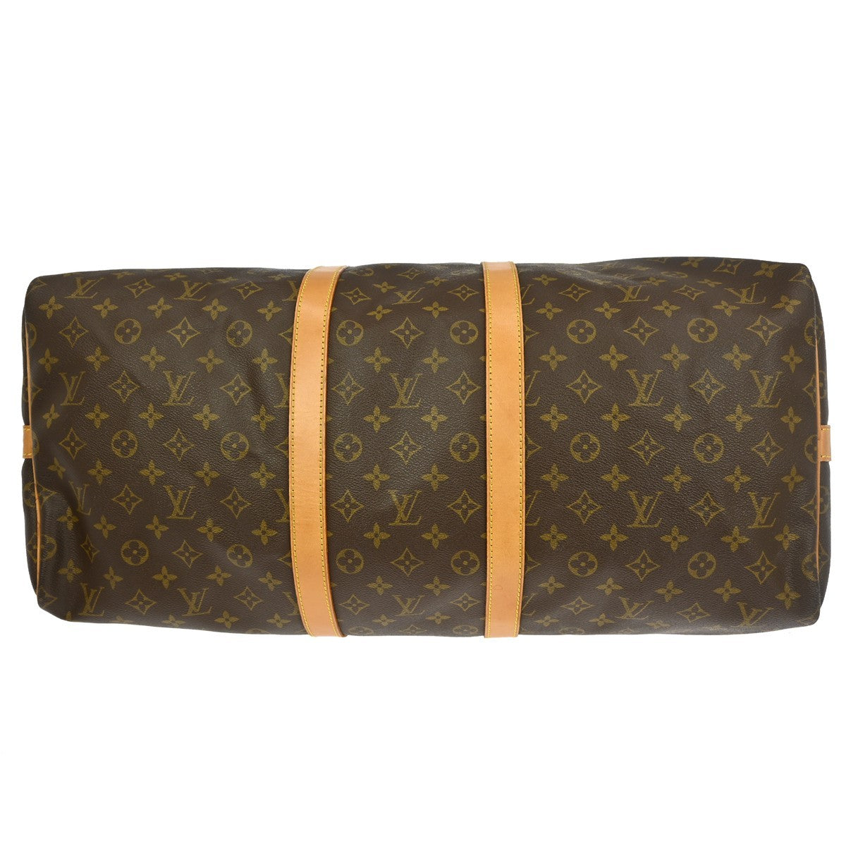 Louis Vuitton Keepall Bandouliere Bag Monogram Canvas, BROWN, CANVAS, Travel bag