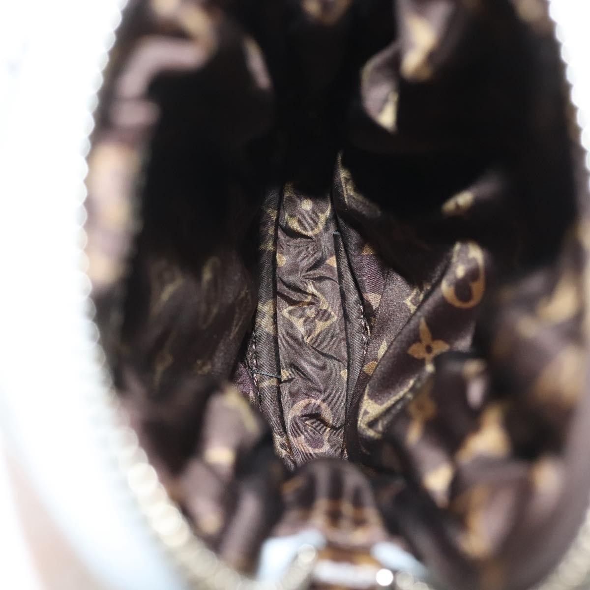 Louis Vuitton Pillow Phone Pouch Monogram Quilted Econyl Nylon, SILVER, CANVAS, Travel bag