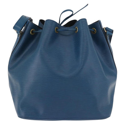 Louis Vuitton Petit Noe Handbag Epi Leather, Blue, Leather, Shoulder Bag