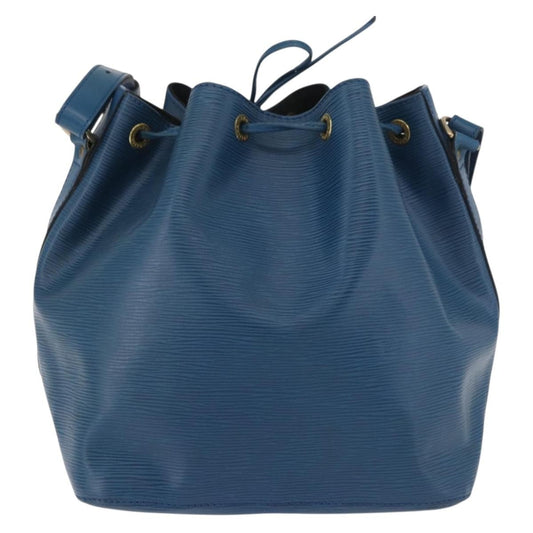 Louis Vuitton Petit Noe Handbag Epi Leather, Blue, Leather, Shoulder Bag