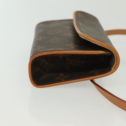 Louis Vuitton Florentine Waist Bag Monogram Canvas, BROWN, CANVAS, Clutche & pouche