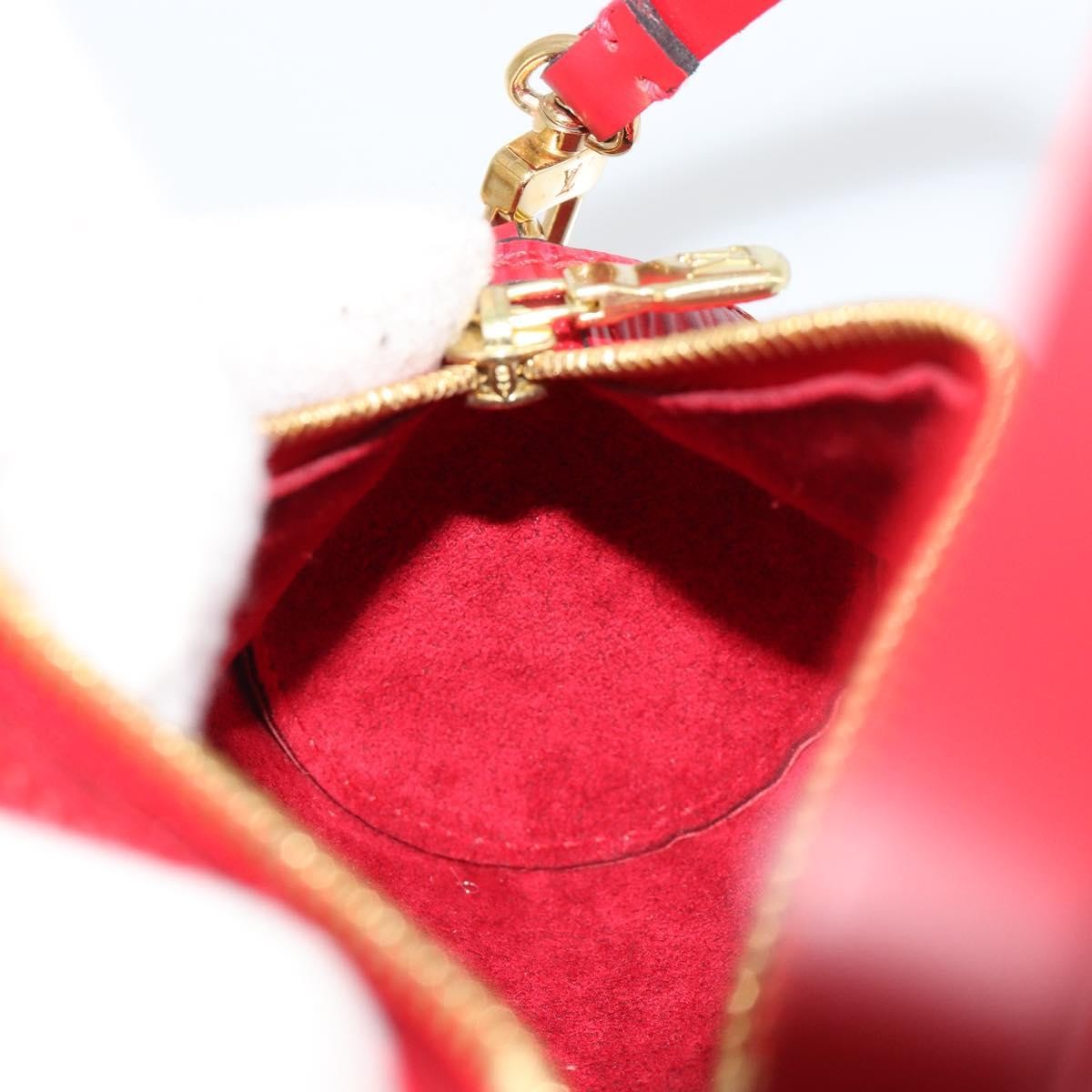 Louis Vuitton Soufflot Pochette Epi Leather, Red, Leather, Clutch