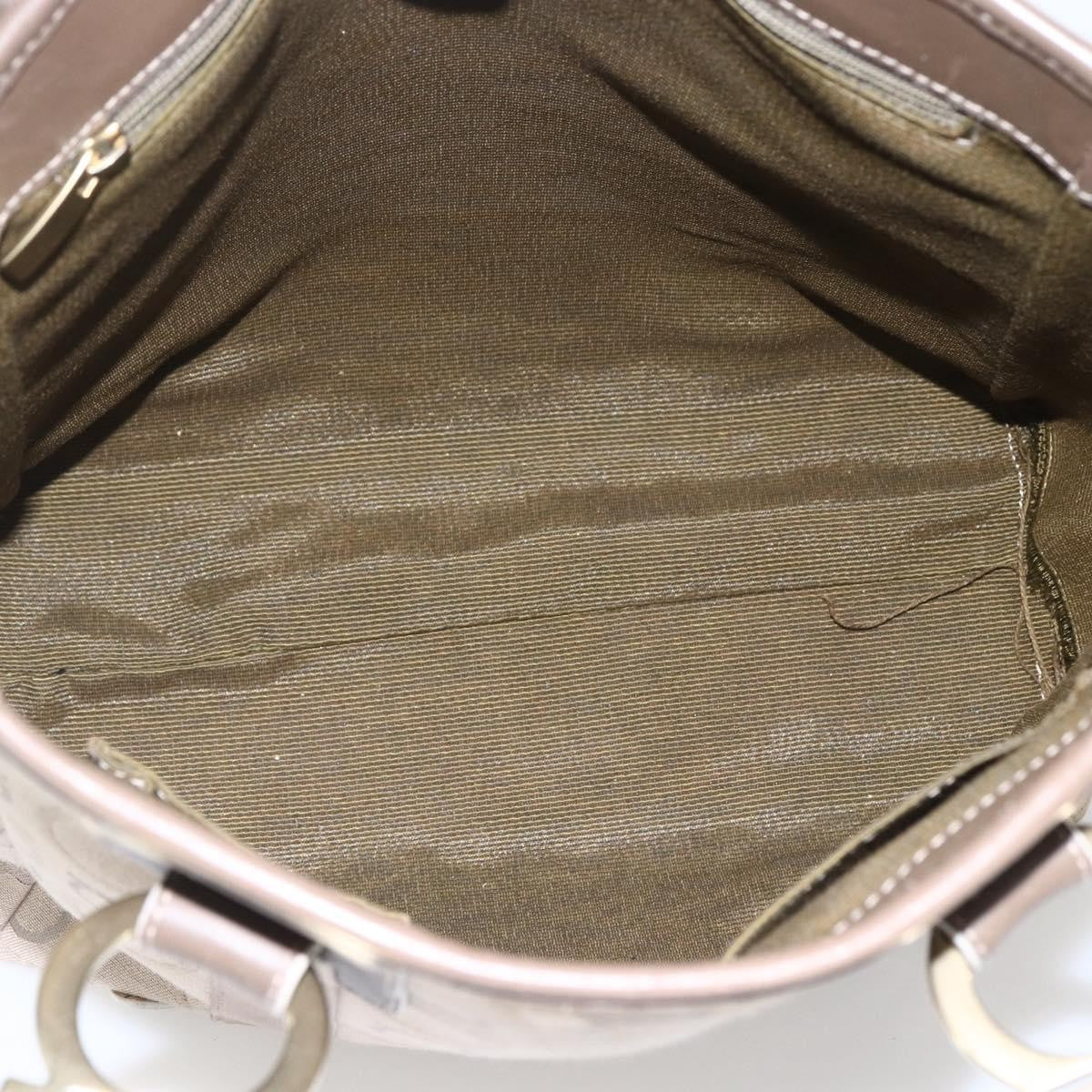 Salvatore Ferragamo Gancini Tote Gancini Canvas, BEIGE, CANVAS, Tote bag