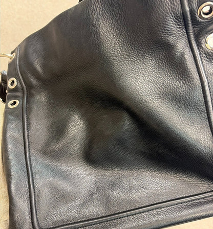 Bally Vintage Shoulder Bag Leather, BLACK, LEATHER, Shoulder bag