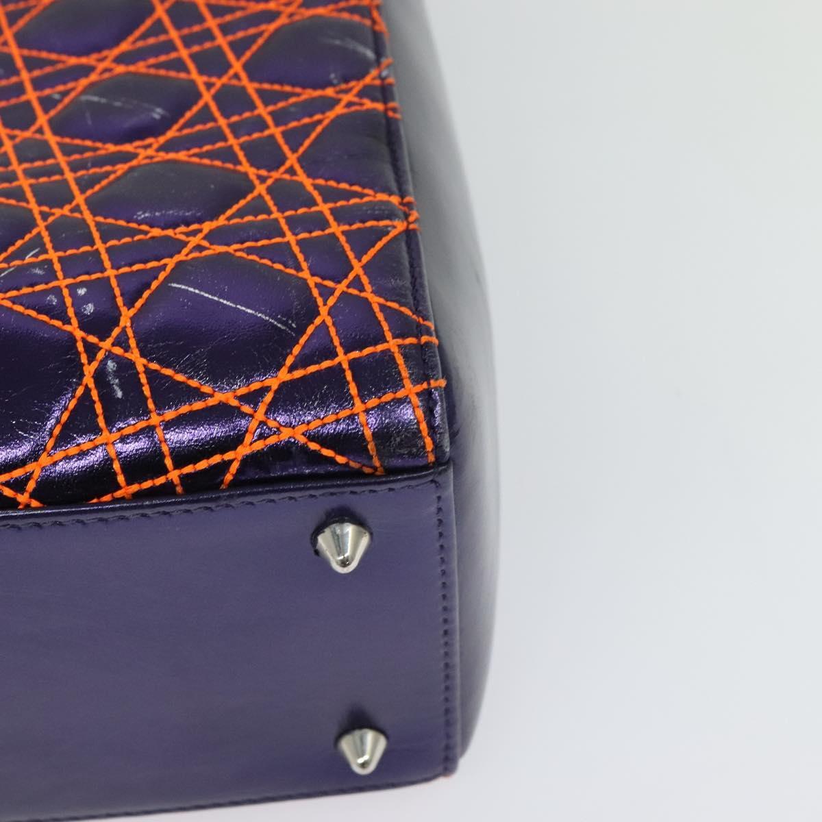 Christian Dior Lady Dior Bag Anselm Reyle Cannage Quilt Leather, PURPLE, LEATHER, Handbag