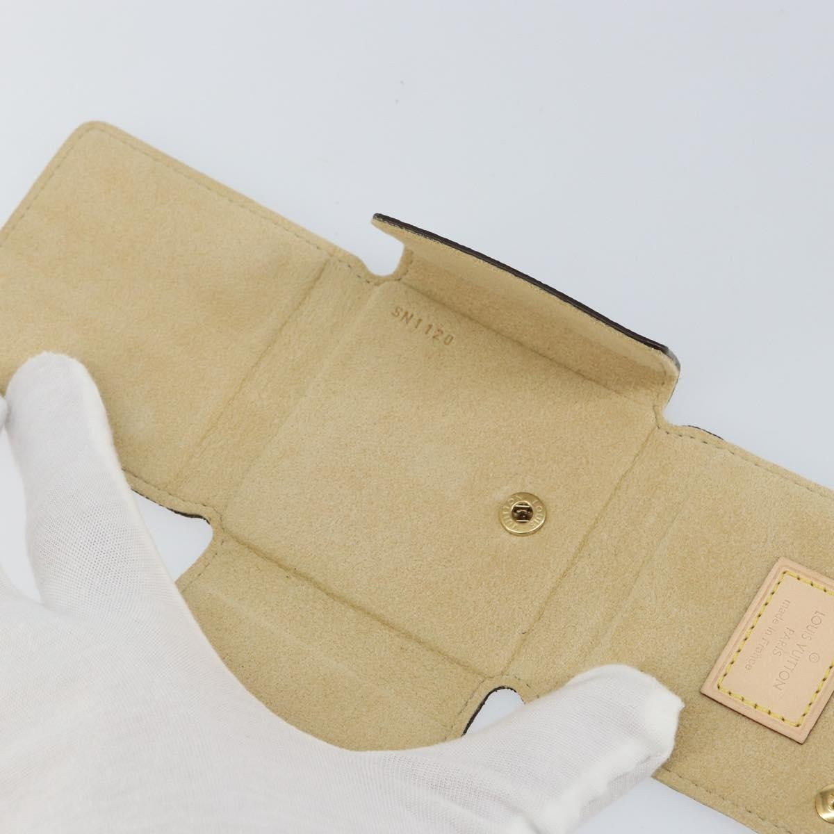 Louis Vuitton CASE JEWELRY BOX Canvas, BROWN, CANVAS, Wallets