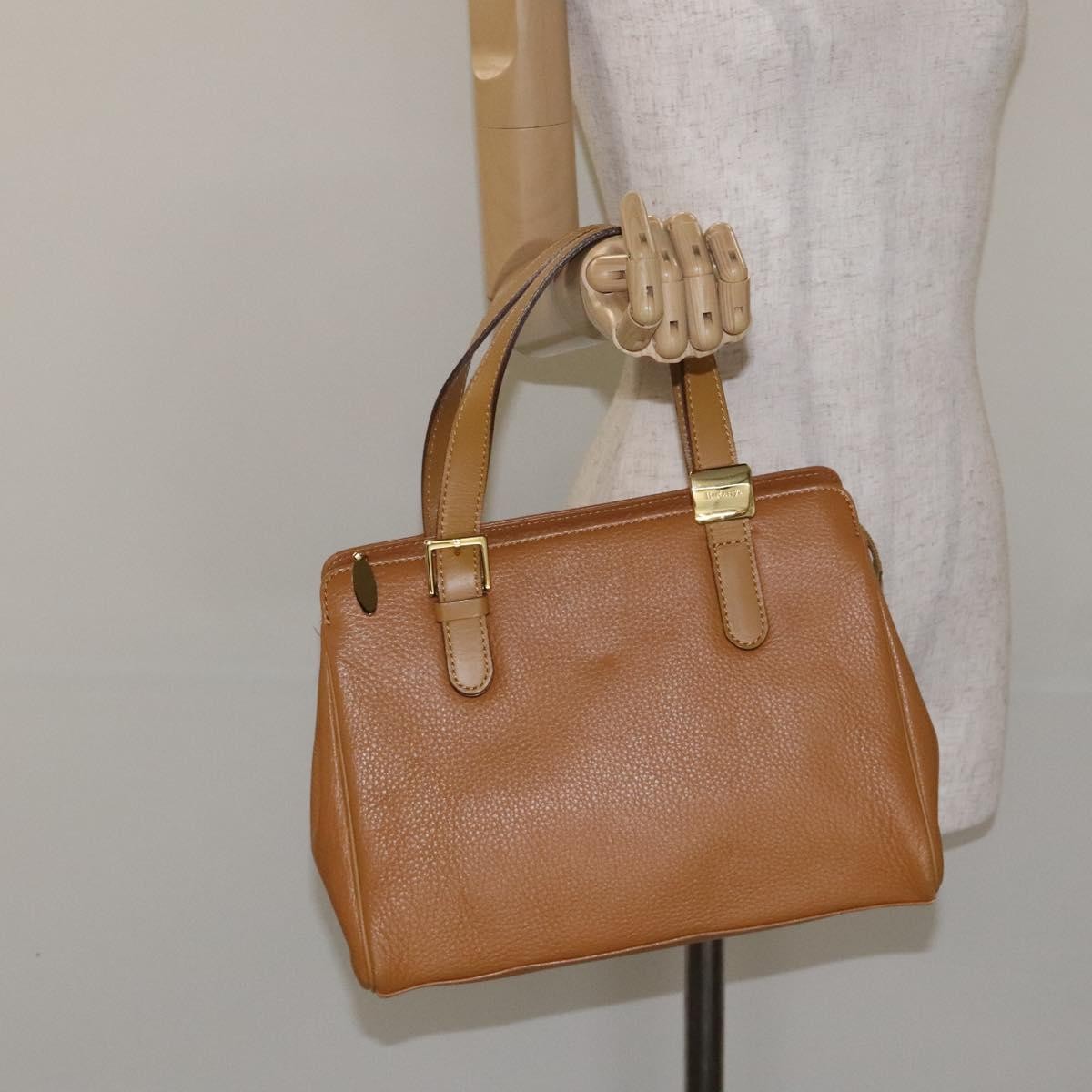 Burberry Vintage Handbag Leather, BROWN, LEATHER, Handbag