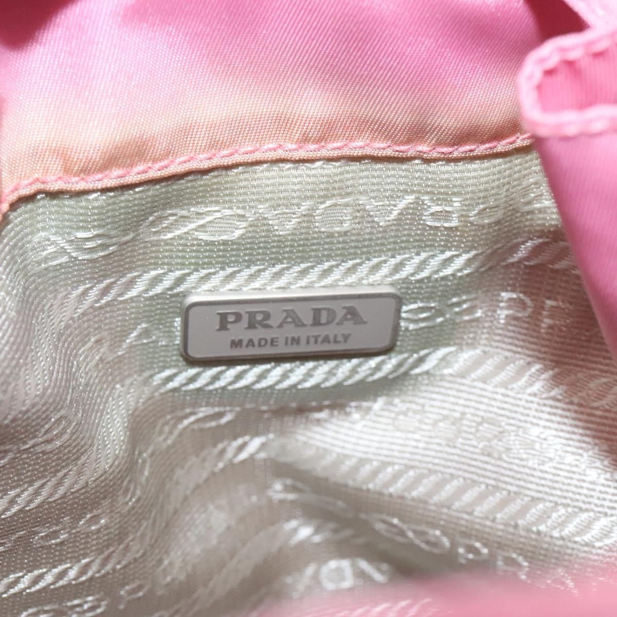 Prada Drawstring Bucket Bag Tessuto, PINK, NYLON, Handbag