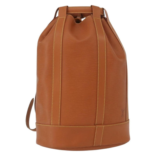 Louis Vuitton Randonnee Backpack Epi Leather, BROWN, LEATHER, Backpack